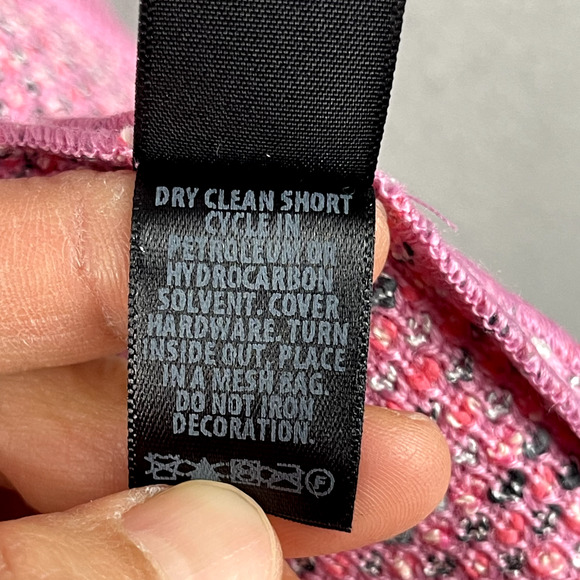 St.John For Mary Kay Long Tweed Jacket Womens 4 Pink Wool Classic Colorful NWT - Picture 12 of 16